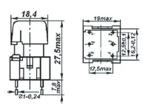 ПКБ7С-3 переключатель серый фото 3
