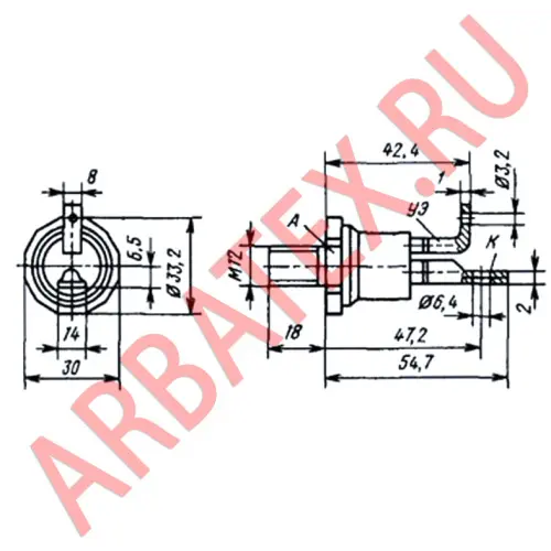Т15-32-14 тиристор фото 3