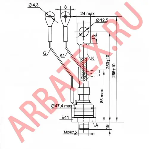 ТС212-10-6 тиристор фото 2