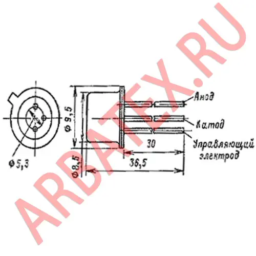 2У102Г тиристор фото 3 2У102Г тиристор фото 3