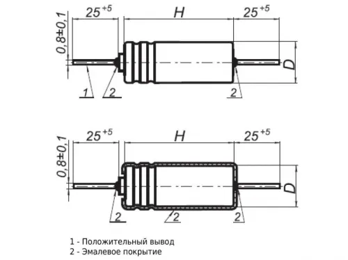 К52-1 6,3в 470 мкф фото 3
